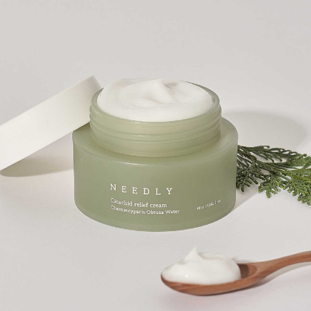Крем Needly Cicachid relief cream 48ml — з пантенолом та керамідами, відновлює захисний бар'єр шкіри, pH 5.5, зволожує —