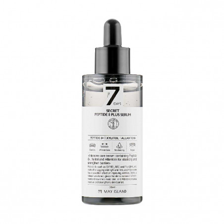 Омолоджуюча сироватка May Island 7 Days Secret Peptide 8 Plus Serum 50ml — з пептидним комплексом та медекасосидом,