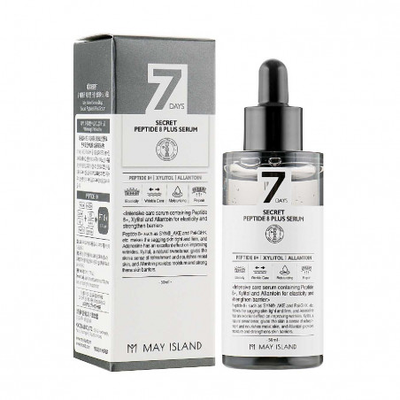 Сироватка May Island Peptide 8 Plus Serum 50ml — з гіалуроновою кислотою та ніацинамідом, усунення сухості та освітлення