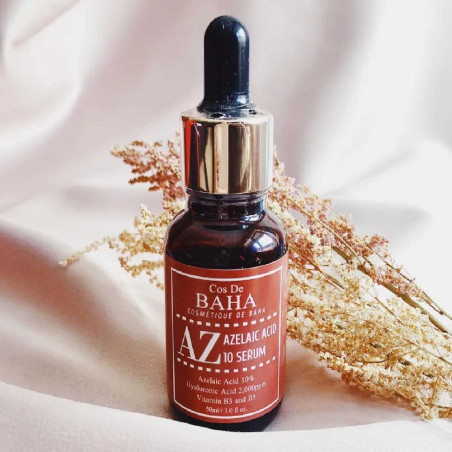 Сироватка Cos De Baha Azelaic Acid 10 30ml — боротьба з гіперпігментацією та постакне, пантенол та ніацинамід, органічні