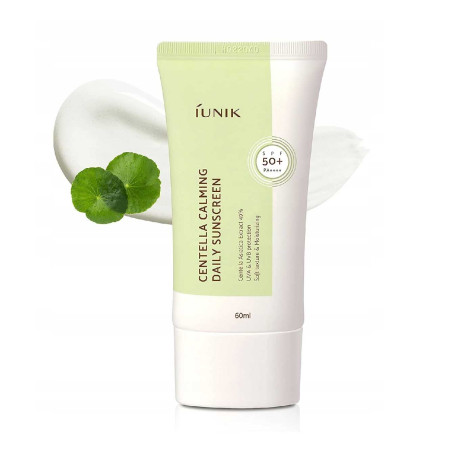 Гіпоалергенний сонцезахисний крем IUNIK Centella Calming Daily Moisture Sunscreen SPF50+ PA++++ 60ml — екстр. центели,