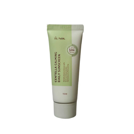 Гіпоалергенний сонцезахисний крем IUNIK Centella Calming Daily Moisture Sunscreen SPF50+ PA++++ 15ml — екстр. центели,