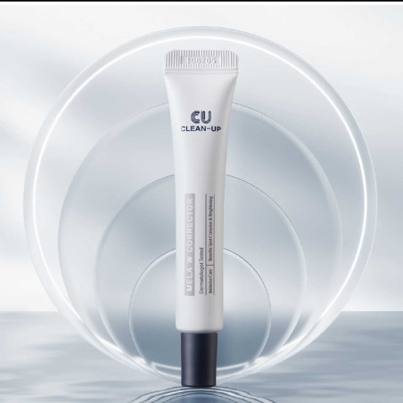 CU SKIN Clean-Up Mela W Corrector 20ml — освітлює пігментацію та ластовиння, зменшує постакне та почервоніння — текстура