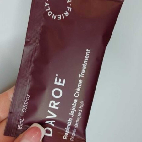 Відновлювальний крем для волосся Davroe Replenish Jojoba Creme Treatment 15ml — зміцнення волосся, зволоження, захист