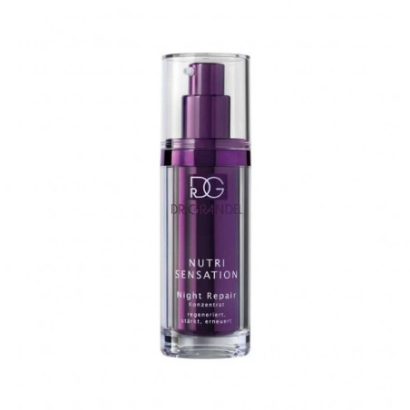 Нічний концентрат для регенерації Dr. Grandel Nutri Sensation Night Repair з олією малинових кісточок, пептидами,