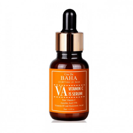 Освітлювальна антиоксидантна сироватка Cos De Baha VA Vitamin C 15% Ascorbic Acid Serum 30ml — 15% вітаміну С, аскорбінова