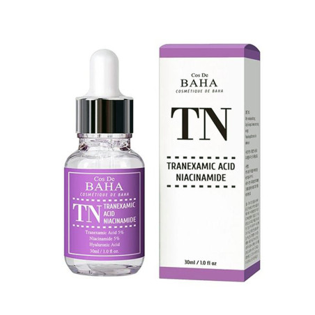Сироватка для вирівнювання тону Cos De Baha TN Tranexamic Acid Niacinamide Serum 30ml — уповільнює синтез меланіну, не сушить
