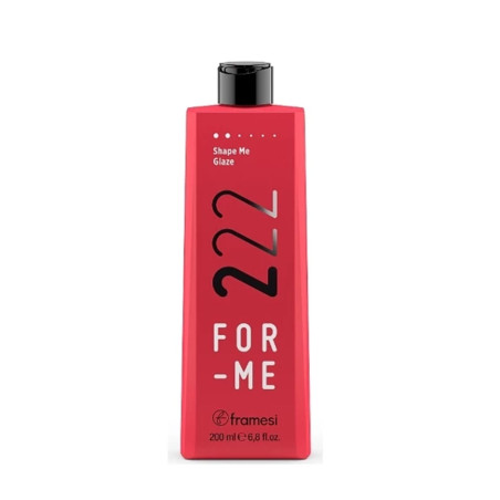 Зволожувальний флюїд Framesi For-me 222 Shape Me Glaze 200ml — усунення пухнастості, блиск, відновлення структури — упаковка