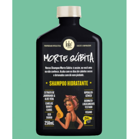 Відновлюючий шампунь для пошкодженого волосся Lola Cosmetics Morte Subita 250ml — зволоження, перешкоджання заплутуванню,