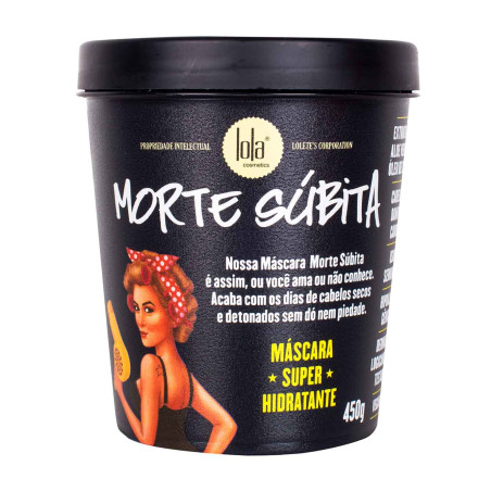Відновлююча маска для пошкодженого волосся Lola Cosmetics Morte Súbita Mascara Hidratante 450g — відновлює посічені кінчики,