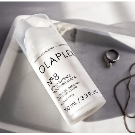 Olaplex №8 Bond Intense Moisture Mask 100ml — відновлення ушкодженої структури, гіалуронова кислота, для всіх типів волосся —