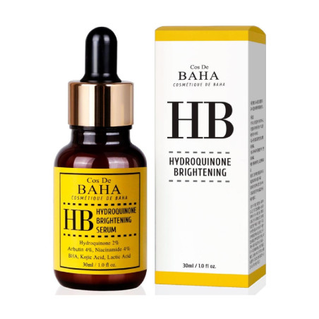 Cos De Baha Hydroquinone Brightening Serum 30ml — блокування меланогенезу, органічний сік алое вера, вирівнювання тону шкіри —