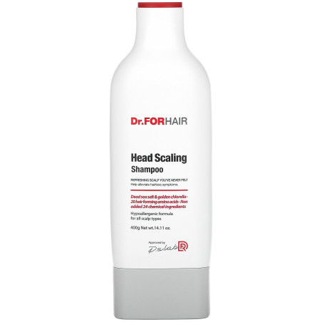 Dr FORHAIR Head Scaling Shampoo 400ml — трихологічний шампунь, морська сіль, глибоке очищення шкіри голови — упаковка