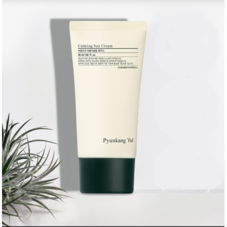Заспокійливий сонцезахисний крем Pyunkang Yul Calming Sun SPF50+ PA++++ 50ml — з центелою, керамідами, захист від UV — вигляд