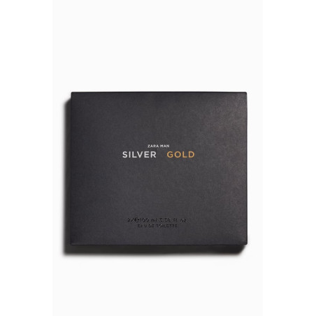 ZARA MAN GOLD + MAN SILVER 2*100ml — спрей та рідина, прозора текстура, інтенсивний аромат — текстура
