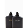 ZARA MAN GOLD + MAN SILVER 2*100ml — флакони з логотипом бренду, металевий корпус, стильний дизайн — деталі