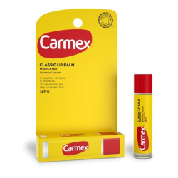Бальзам для губ Carmex Classic Lip Balm Medicated SPF 15 4,25 g — з камфорою та ментолом, лікувальний, захист від сонця —