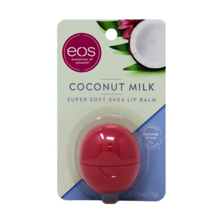 Бальзам для губ EOS Visibly Soft Lip Balm Sphere Coconut Milk 7g — з кокосовим молоком, для інтенсивного зволоження, захисту та