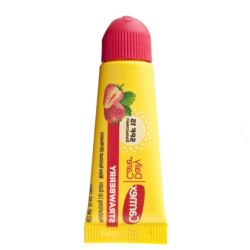 Бальзам для губ Carmex Strawberry Moisturizing Lip Balm Tube 10 g — зі смаком полуниці, для зволоження та захисту від сонця,
