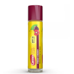 Сонцезахисний бальзам-помада Carmex Cherry Lip Balm Stick SPF 15 4,25g — зволоження та захист від сонця, приємний смак вишні —