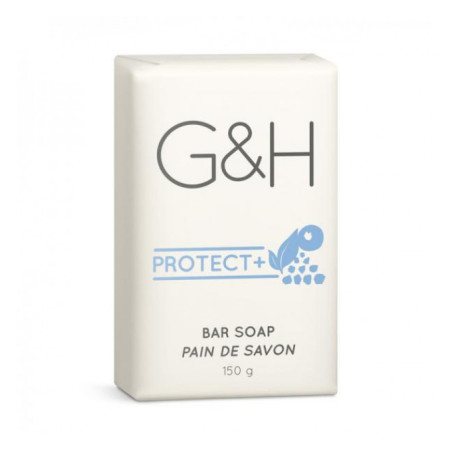 Брускове мило GH Protect Bar Soap Amway 150g — для глибокого очищення шкіри рук, захисту від мікробів, гіпоалергенне — упаковка