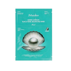 3-х ступеневий догляд JMsolution Marine Luminous Black Pearl Balancing Mask — пінка, маска та крем, для інтенсивного зволоження