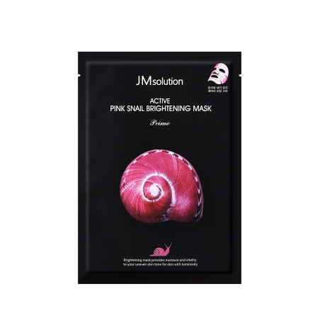 Тканинна маска JMsolution Равликова маска для сяючої шкіри Active Pink Snail Brightening Mask 30 ml