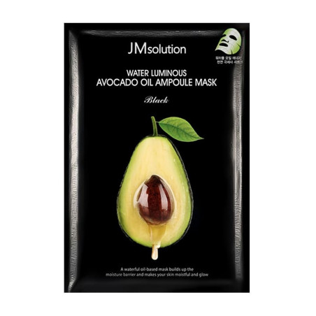 Поживна зволожуюча тканинна маска з екстрактом авокадо JMsolution Water Luminous Avocado Nourishing In Oil Mask 30ml