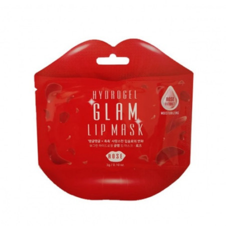 Гідрогелеві патчі для губ з Трояндою BeauuGreen Hydrogel Glam Lip Mask Rose 3 g