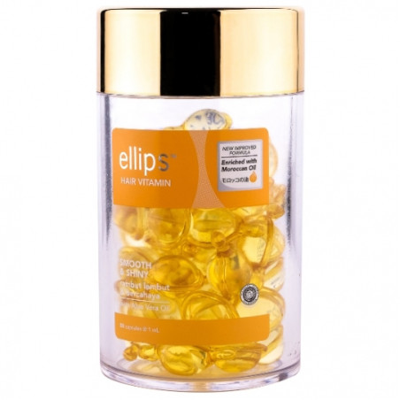 Вітаміни-масло для волосся Ellips Розкішне сяйво з олією Алое Вера Smooth shiny with aloe vera oil 50шт