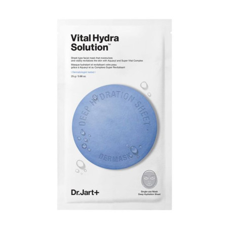 Зволожувальна тканинна маска для обличчя з гіалуроновою кислотою Dr Jart+ Dermask Water Jet Vital Hydra Solutionm 25g