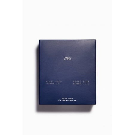 Zara Night Pour Homme II 100ml + Night Pour Homme III 100ml — двобукетний парфум, інтенсивний шлейф, довготривалий аромат —