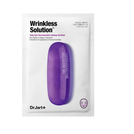 Dr. Jart+ Dermask Intra Jet Wrinkless Solution 28g — тканинна омолоджувальна маска для вікової шкіри, пептиди, зменшення