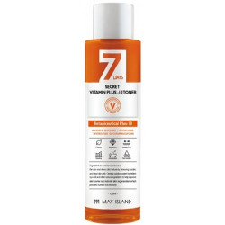Тонер May Island 7 Days Secret Vita Plus-10 Toner 155ml — вітаміни C, освітлення, підтримка рН-балансу, для тьмяної шкіри — фото