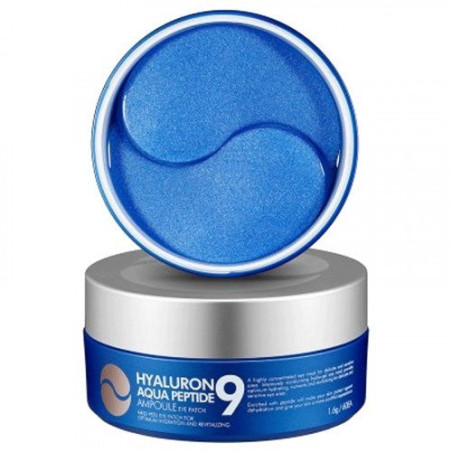 Medi-Peel Hyaluron Aqua Peptide 9 Ampoule Eye Patch 60 шт — патчі для глибокого зволоження, усунення набряків, розгладження