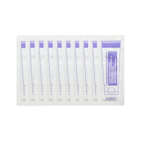 Purito Dermide Cica Barrier Sleeping Pack 1ml — нічна маска з центелою, відновлення захисного бар'єру, зволоження, заспокоєння