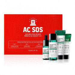 Some By Mi Aha.Bha.Pha 30 Days Miracle Ac SOS Kit — мінабір для проблемної шкіри, з кислотами, екстракт центелли азіатської,