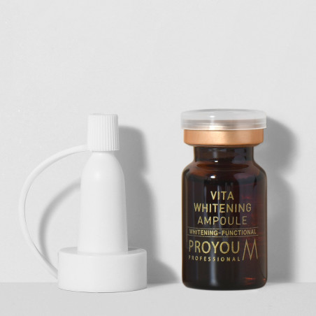 Pro You Professional M Vita Whitening Ampoule 8ml — відбілювальна сироватка з комплексом пептидів та EGF, освітлення тонусу,