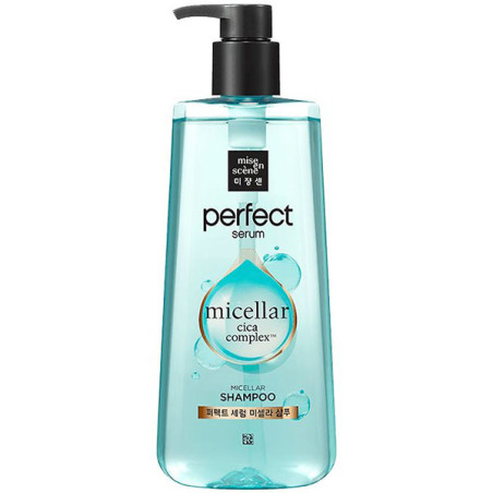 Mise en scene Perfect serum Micellar cica cоmplex Shampoo 680ml — глибоко очищаючий міцелярний шампунь з екстрактом центели,