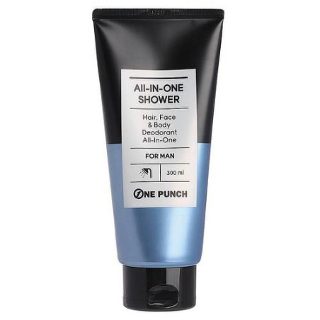 Гель для душу MAY ISLAND One Punch All in One Shower for Man 300 мл 3-в-1, для чоловіків, очищення та зволоження, фото 1