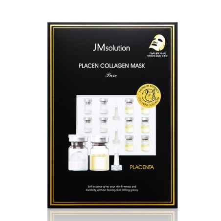 JMsolution Placen Collagen Mask Pure 30ml — глибоко живильна тканинна маска з колагеном та плацентним протеїном, антивіковий