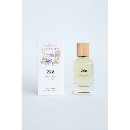 ZARA A MOCHI ATELIER IN TOKYO 100ml — парфумована вода з квітковими та фруктовими акордами, оригінальний дизайн упаковки —