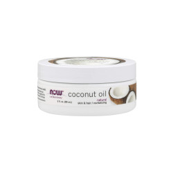 Багатофункціональна кокосова олійка Now Foods Coconut Oil 89ml — натуральна, для догляду за шкірою та волоссям, зволоження —