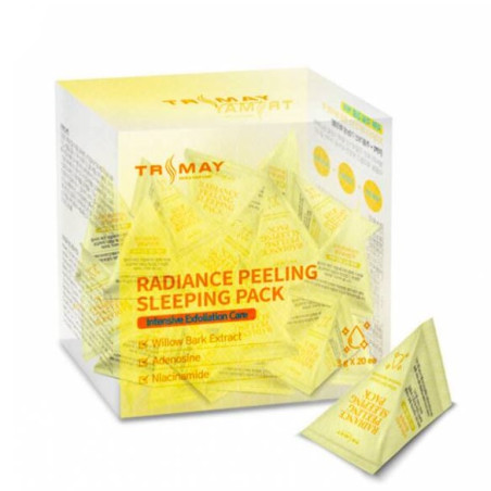 Trimay Radiance Peeling Sleeping Pack 3g — освітлююча нічна маска на основі ніацинаміду, екстрактів алое та грейпфрута — фото