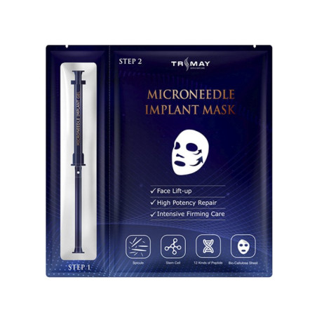 Trimay Microneedle Implant Mask 30ml — двофазна омолоджувальна маска з мікроголками та комплексом 12-ти пептидів — фото