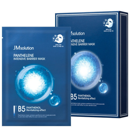 Відновлювальна тканинна маска JMsolution Panthelene Intensive Barrier 30ml — пантенол, Cica-комплекс, усунення почервоніння —