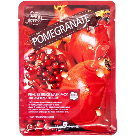 May Island Real Essence Mask Pack Pomegranate 25ml — тканинна маска, екстракт граната, для шкіри будь-якого типу, підвищення