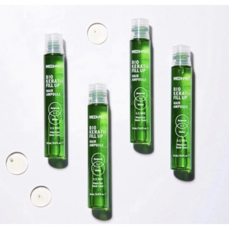 Medi-Peel Bio Keratin Fill Up Hair Ampoule 13ml — зміцнюючі філери для волосся, кератин, біотин, пантенол, для всіх типів