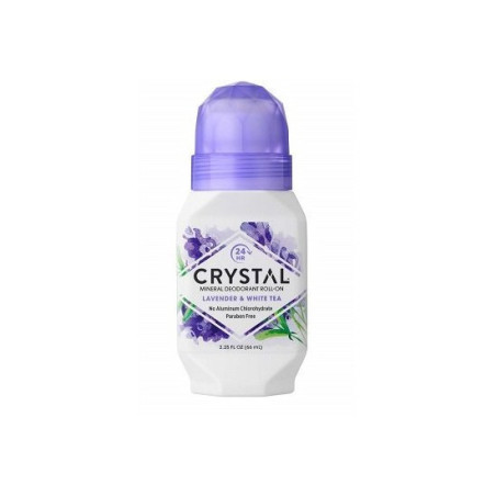 Crystal Body Deodorant Natural Roll-On роликовий антиперспірант з екстрактом лаванди, білого чая, 66ml — натуральний, без