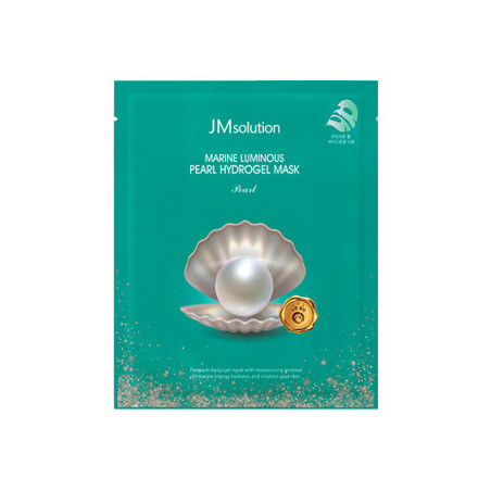 JMsolution Marine Luminous Pearl Hydrogel Mask освітлююча гідрогелева маска з екстрактом перлів, 30g — зволожує, живить, усуває